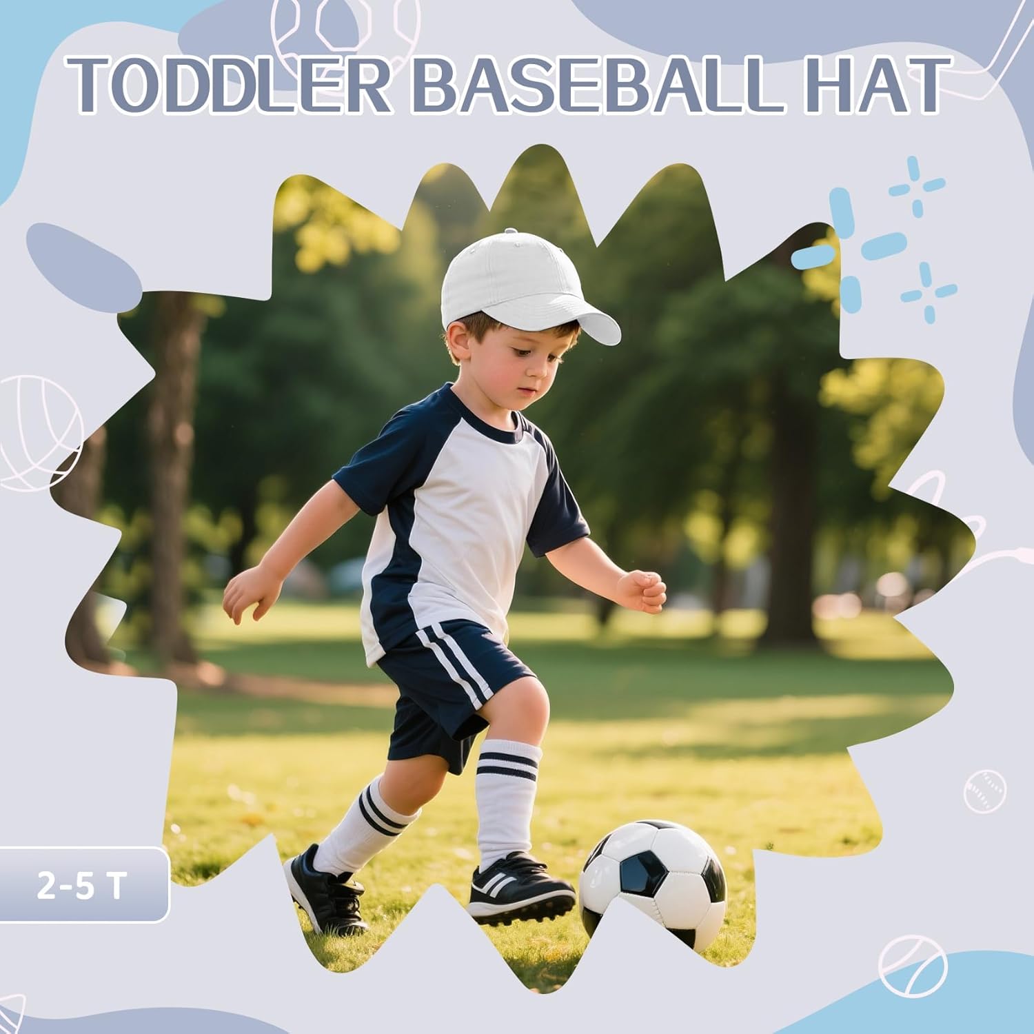 Thumbnail 3 de iEasey Kids Plain Cotton Baseball Cap 2-6 Years – Sun Protection and Comfort