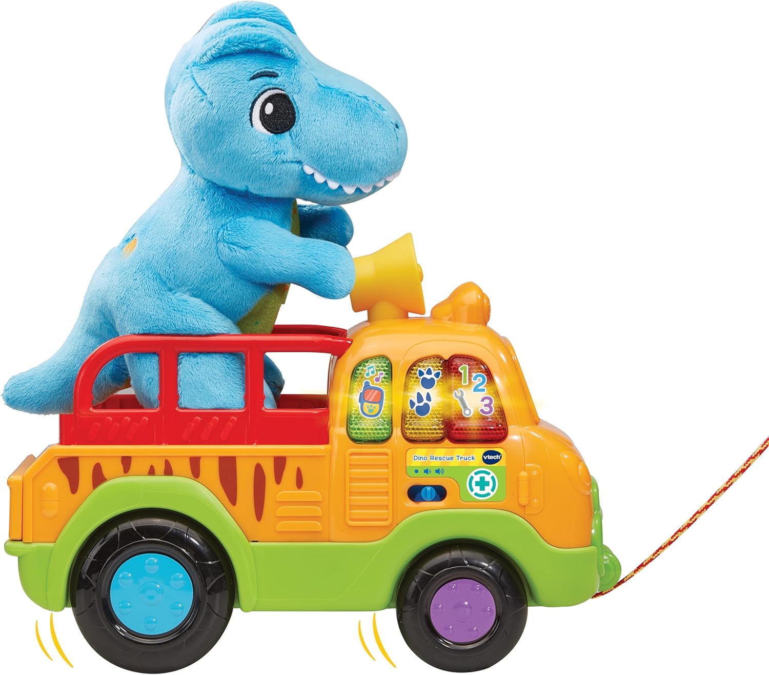 Thumbnail 2 de VTech Dino Rescue Truck pull-along toy with music, fine motor buttons and 3 songs (English version)