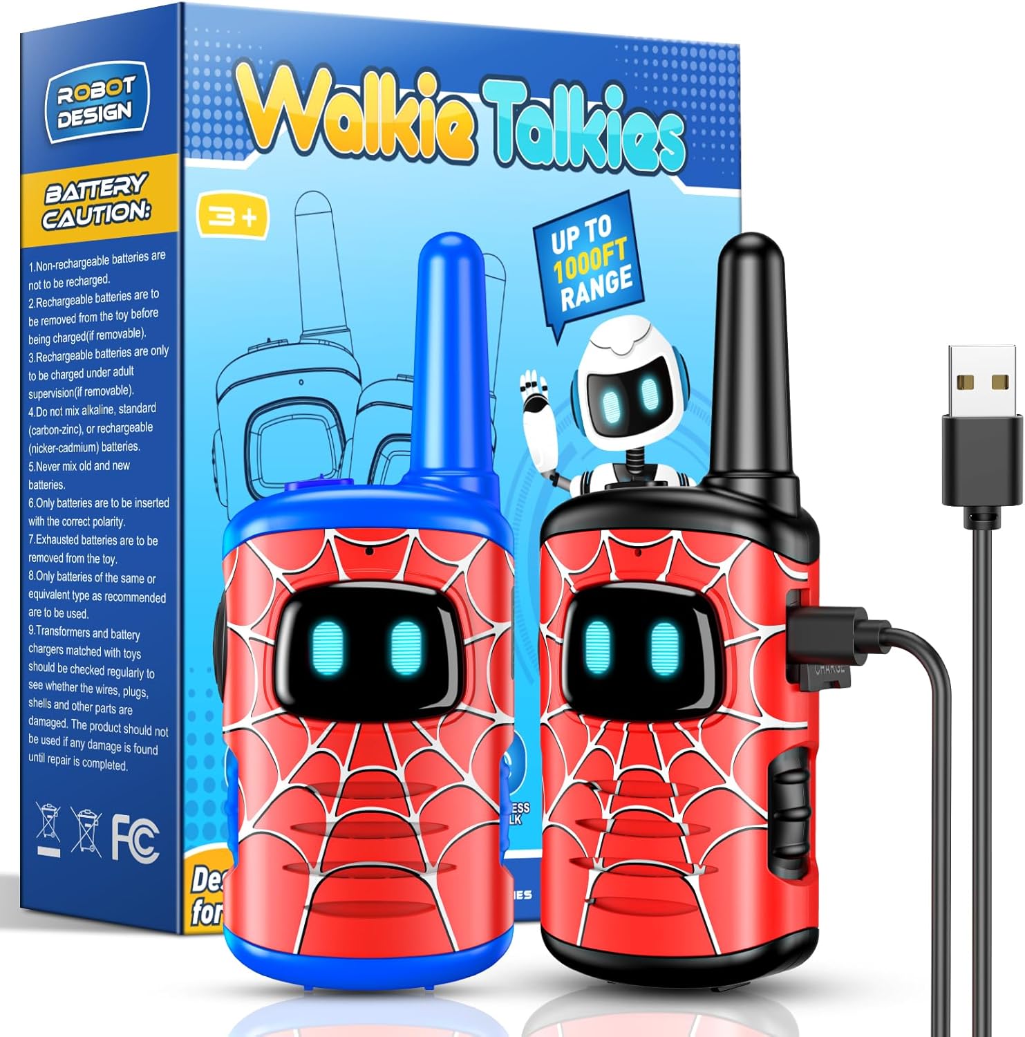 Detalle de Toyokid Walkie Talkie Niños recargable 110 g
