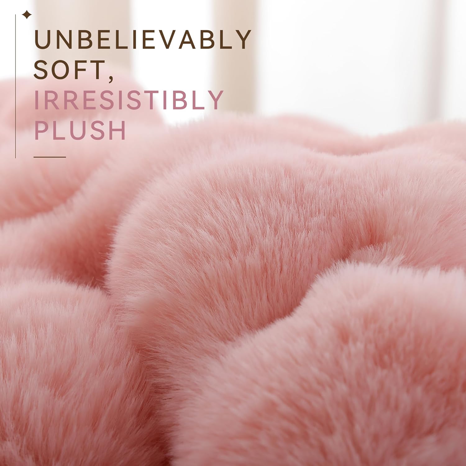 Thumbnail 3 de Smoofy Faux Fur Throw Blanket 50" x 60" ๐