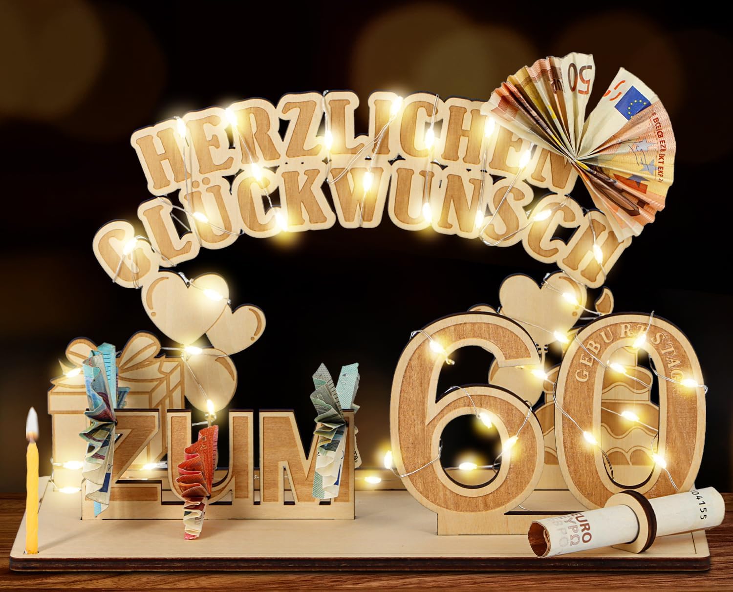 Detalle de Giftota Original 60 Geburtstag Geldgeschenk