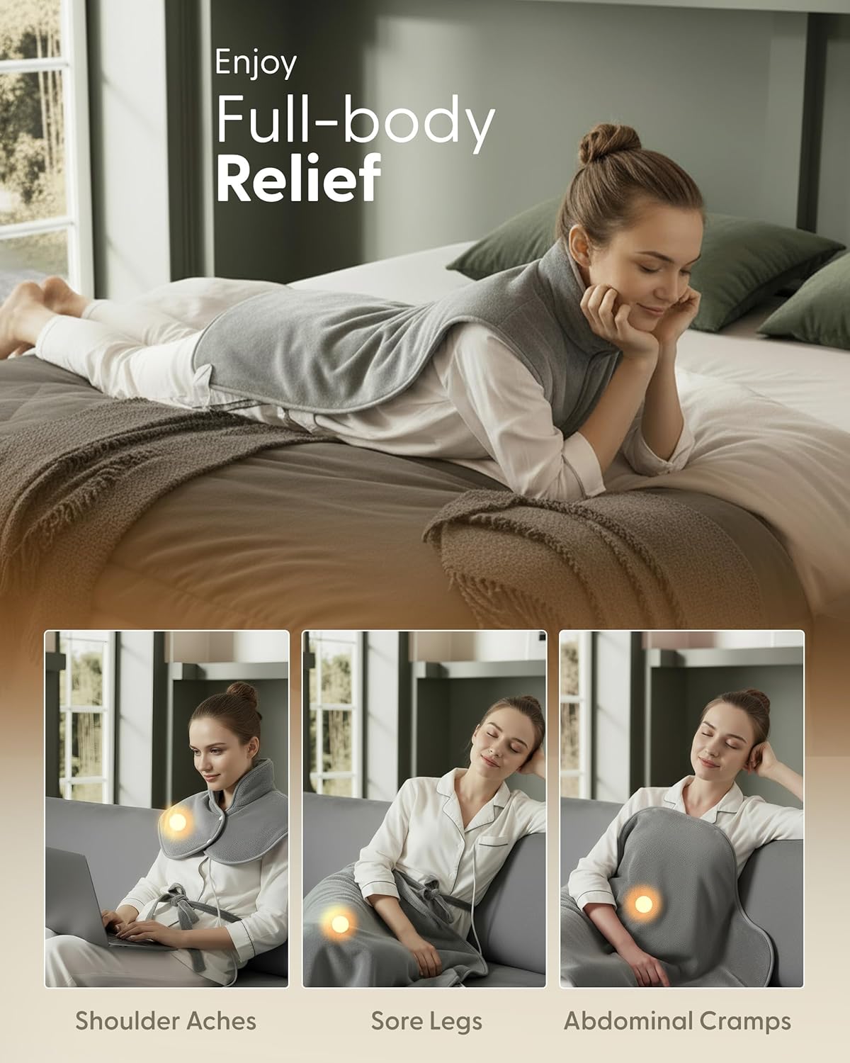 Thumbnail 4 de Keplin Electric Heating Pad 60x100cm — 9 settings 🌡