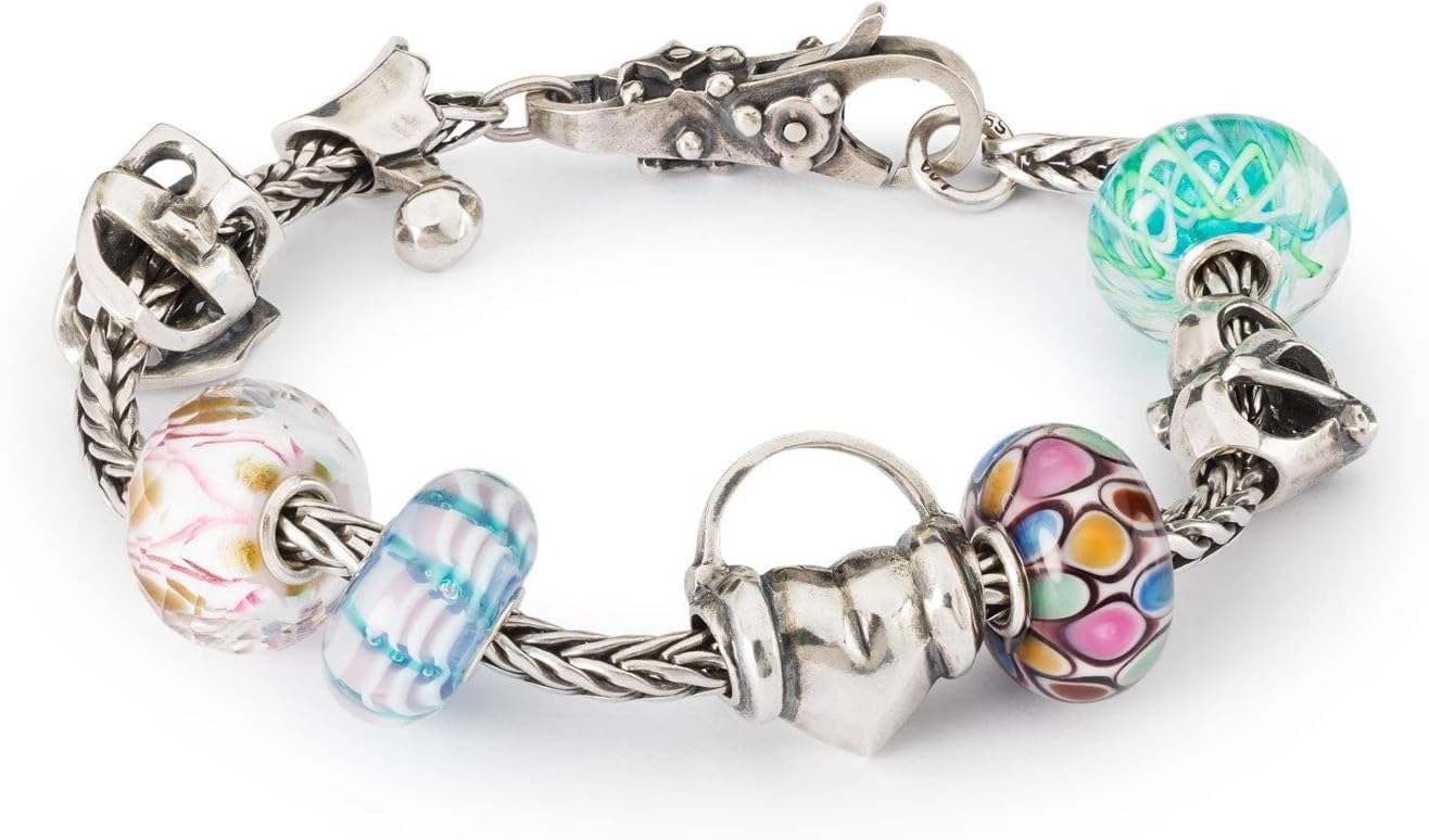 Detalle de Trollbeads Canzone delle sirene Glass Bead TGLBE-20363 – Perla in vetro, ispirazione sirena