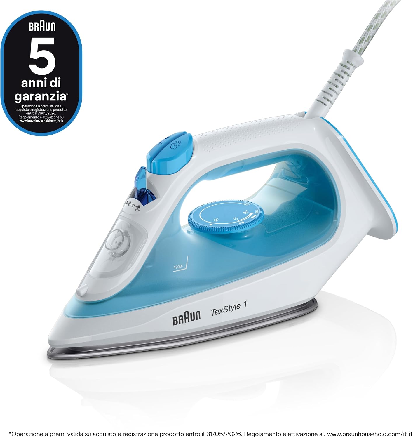 Detalle de Braun TexStyle 1 SI1029BL — Fer à Repasser puissant et économique