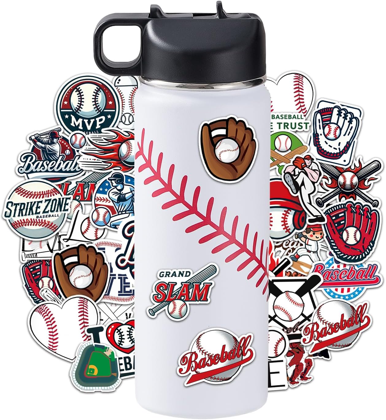 RhythmFit Baseball Water Bottles 18 oz