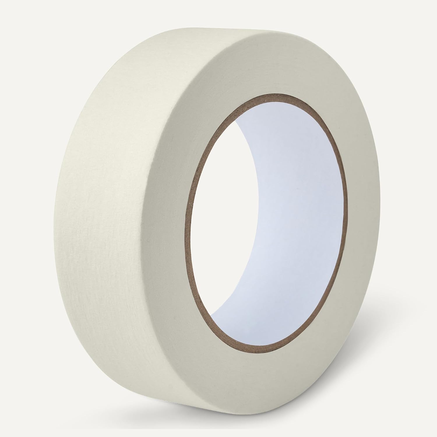 Detalle de Amazon Basics Multi-Surface Masking Tape for Labeling, 1.41" x 60 Yards – Beige (1 Roll)