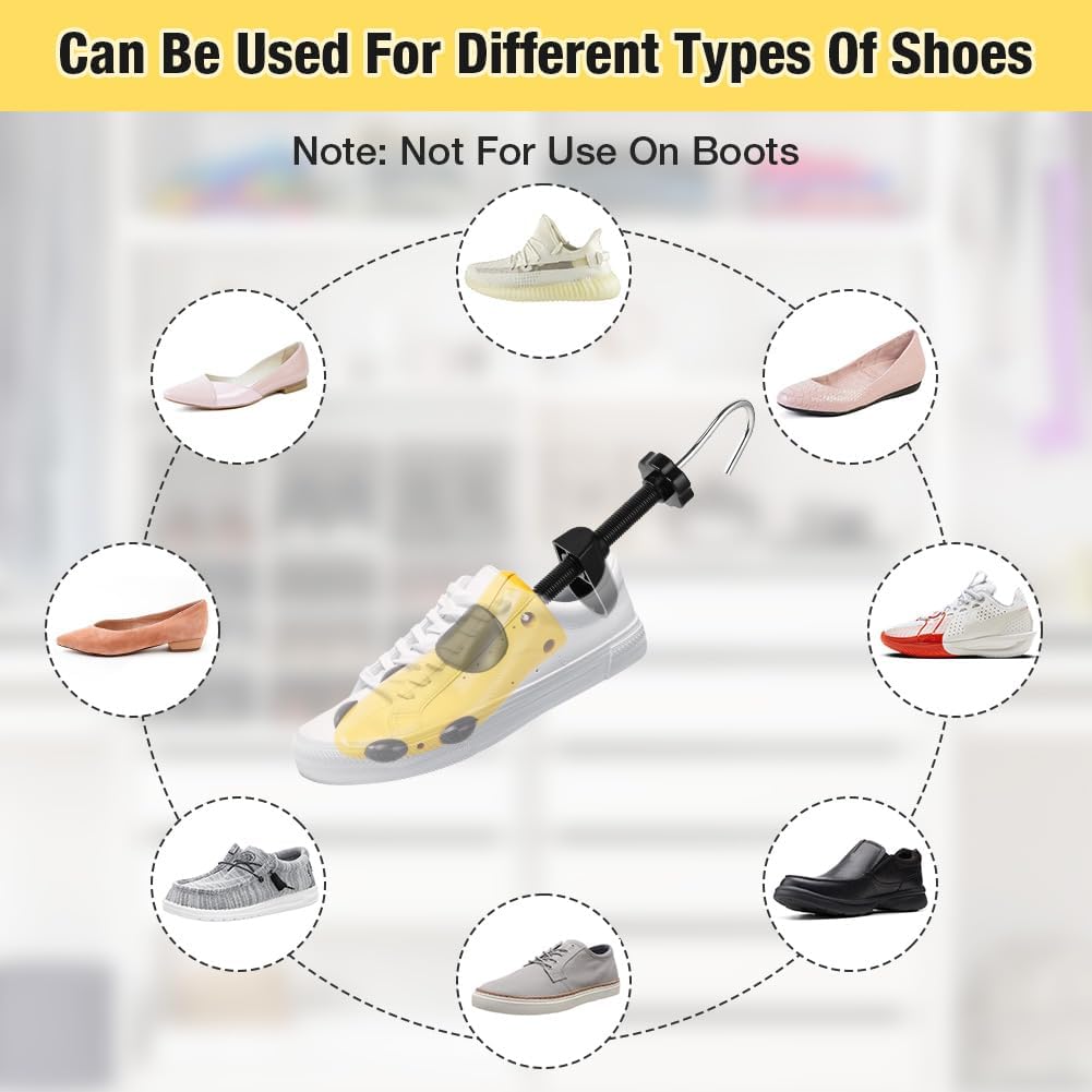 Detalle 2 de Alaoo Shoe Stretcher: 1 Pair Shoe Tree for Men and Women with Bunion Attachments