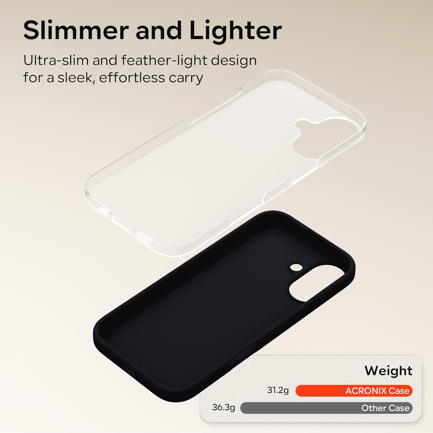 Thumbnail 2 de ACRONIX Slim Liquid Silicone Case for iPhone 17 (6.3") – Black