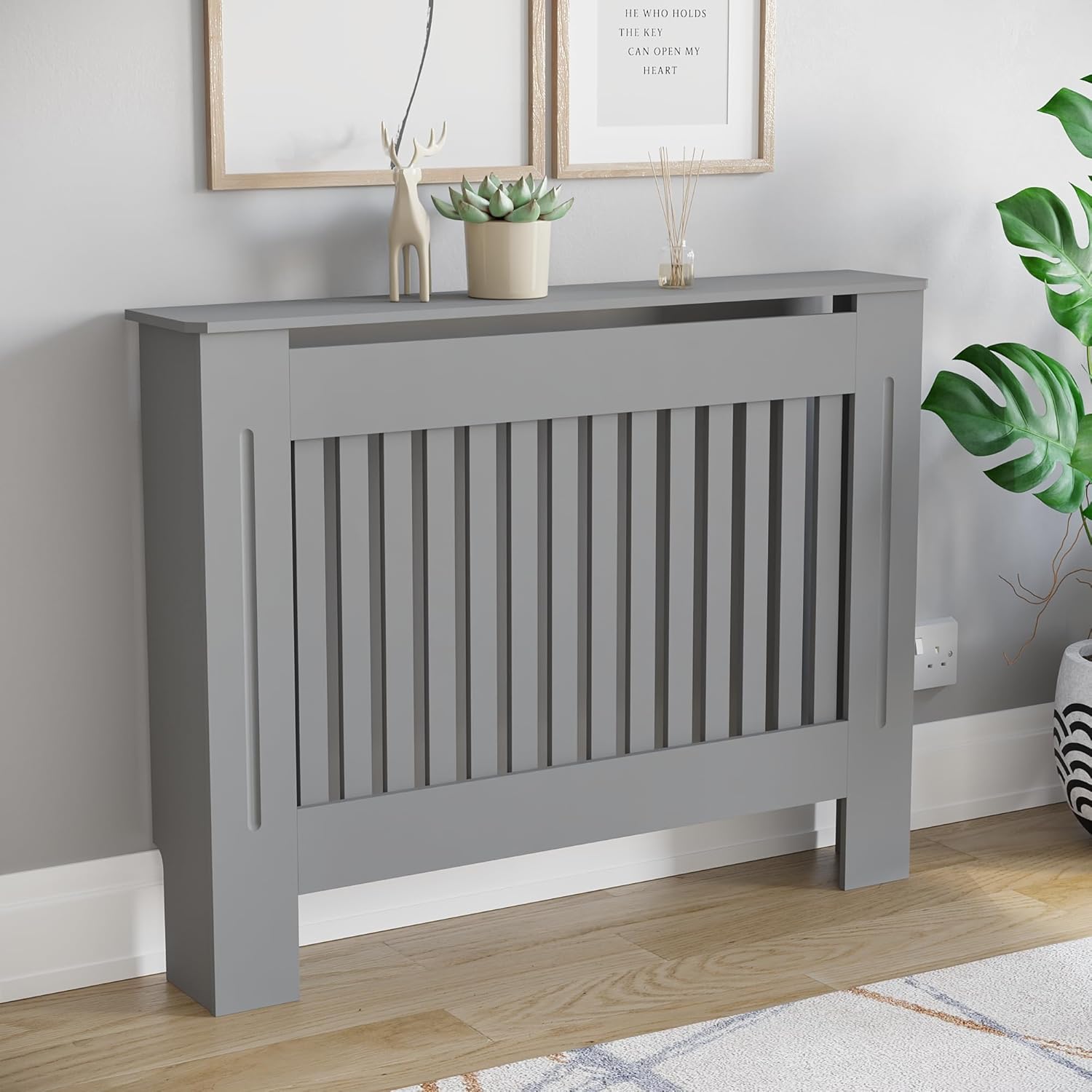 Detalle 2 de Vida Designs Chelsea Radiator Cover 82×111×19 cm 🪵