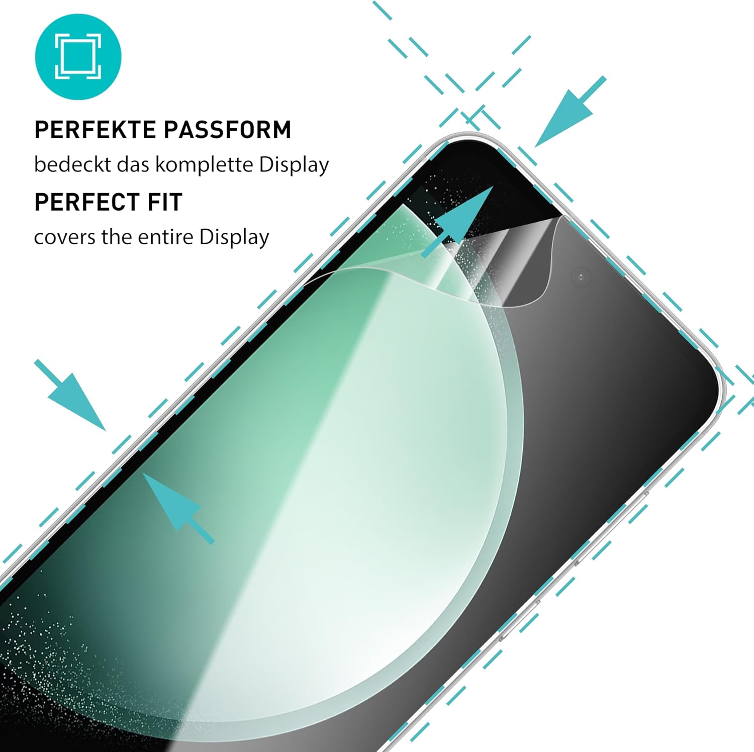 Thumbnail 1 de SmarTect TPU Screen Protector for Samsung Galaxy S23 FE, 2 + 2 Pieces