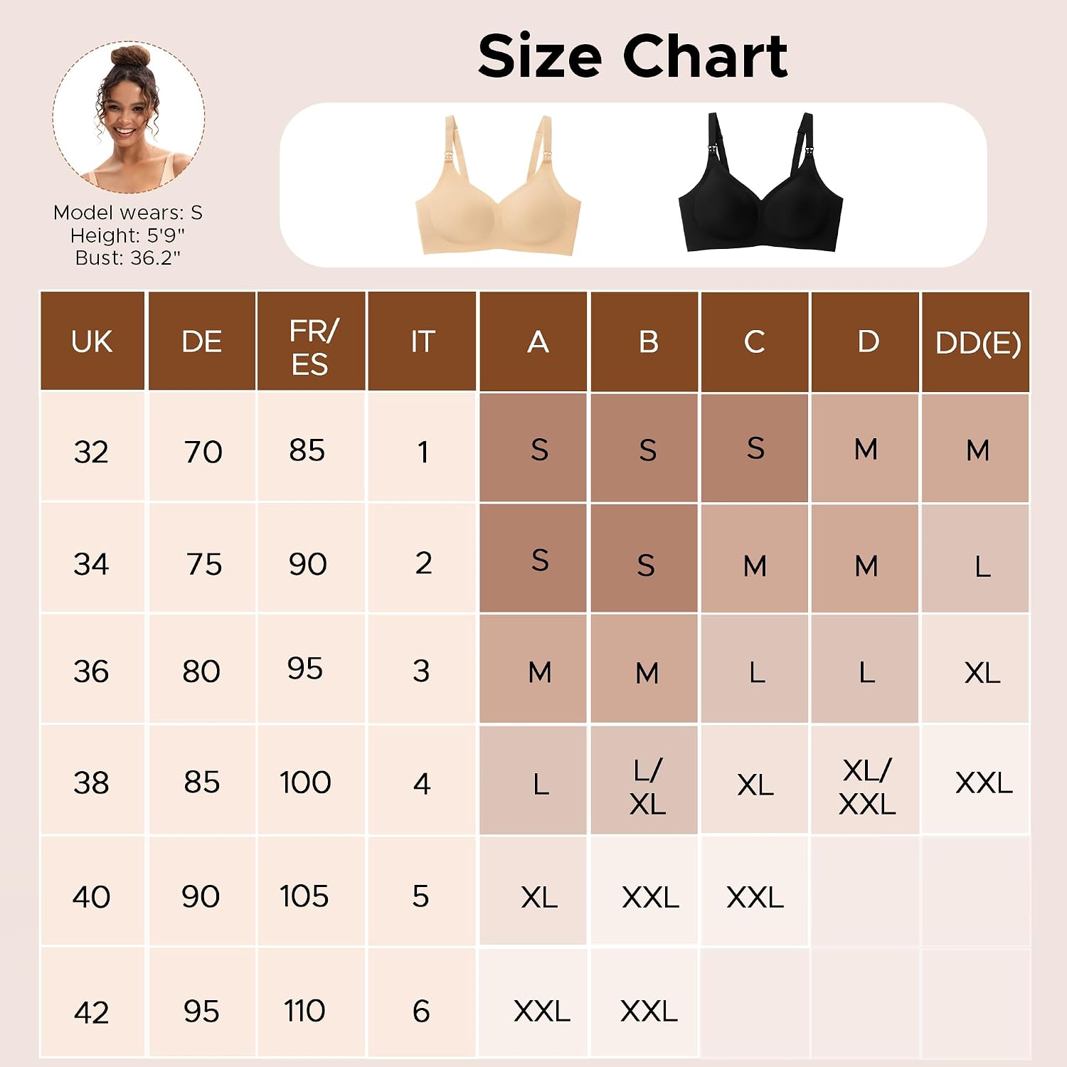 Detalle de INNERSY nursing bra with extender