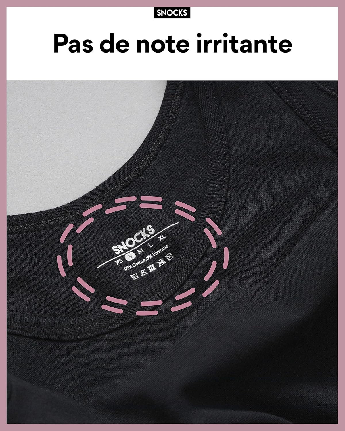Detalle de Snocks 1-Pack Soutien-Gorge Souple Bustier Femme – coton bio, confort au quotidien