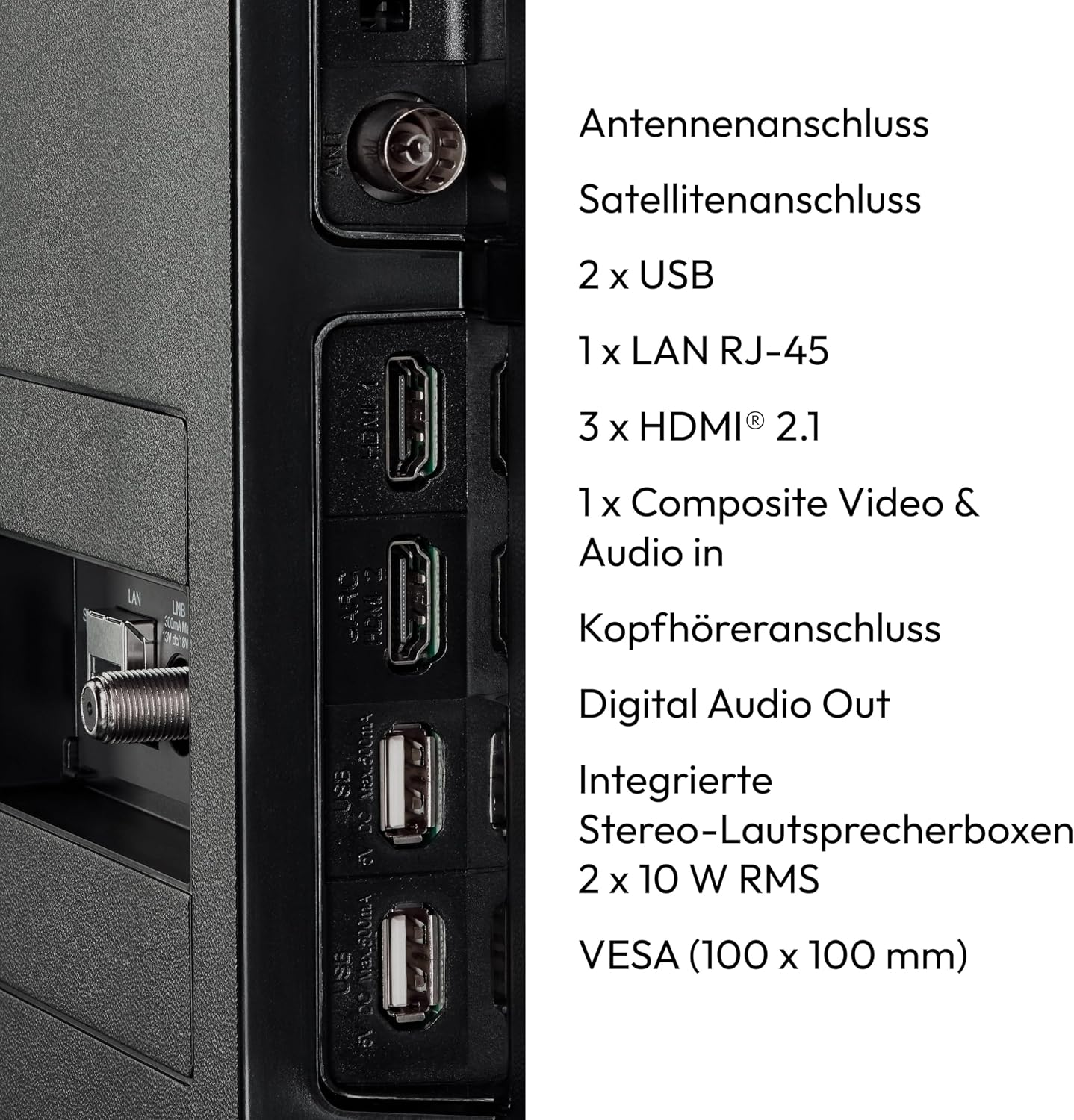 Detalle de MEDION 107 cm (43 Zoll) Fernseher: Smart-TV mit Dolby Vision, VIDAA Store und umfangreichen Streaming-Optionen