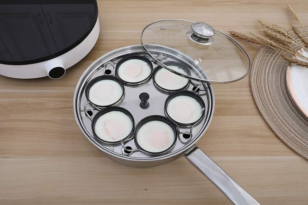 Thumbnail 6 de RUNZI Stainless Steel Egg Poacher Pan with 6 Nonstick PFOA-Free Cups