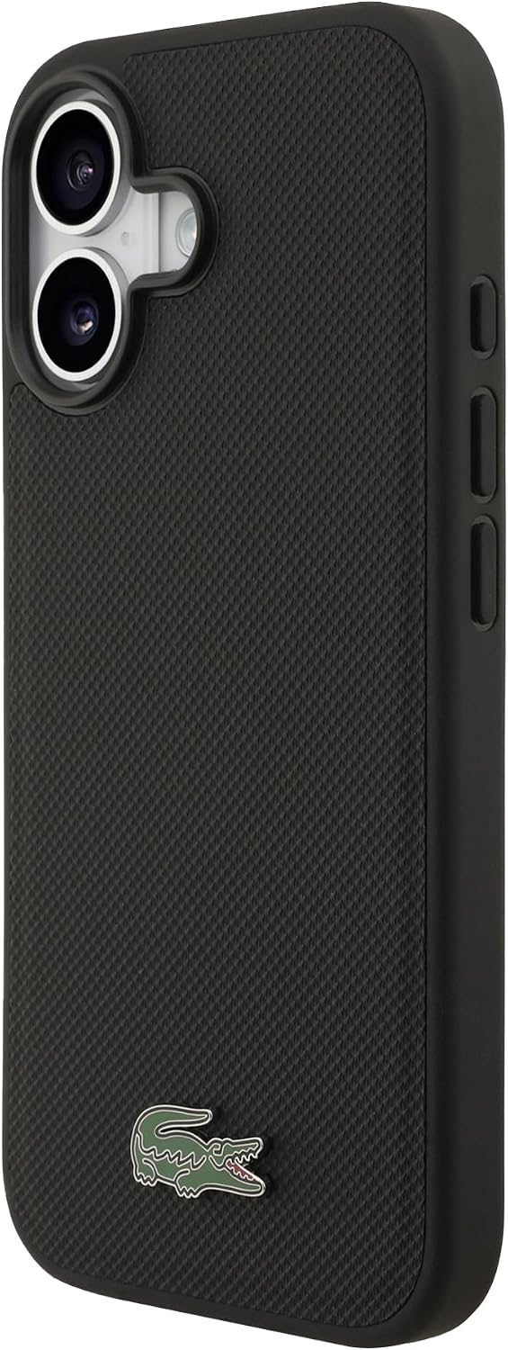 Detalle de LACOSTE LCHMP17SPLAK iPhone 17用ケース MagSafe対応 プチピケPU・ブラック