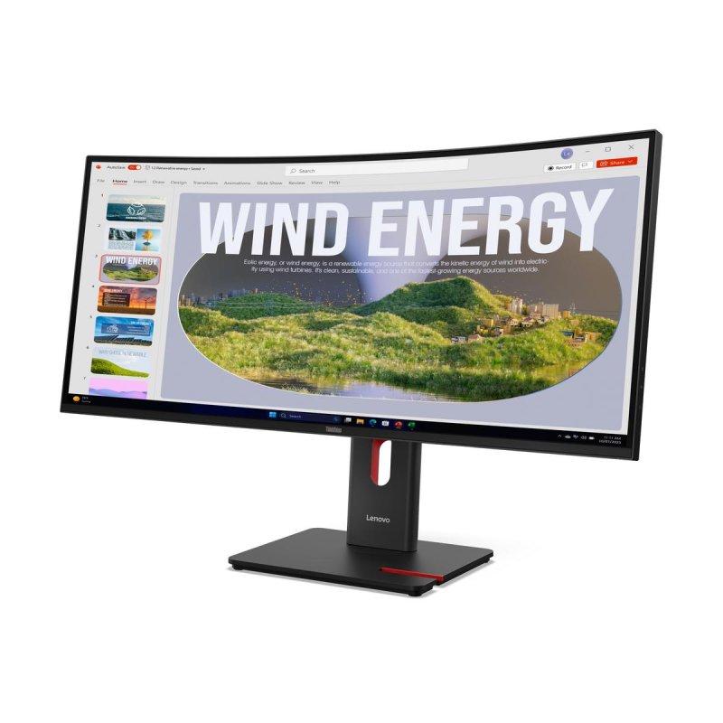 Detalle 2 de Lenovo ThinkVision T34WD-40 34" WQHD 120Hz VA Curvo
