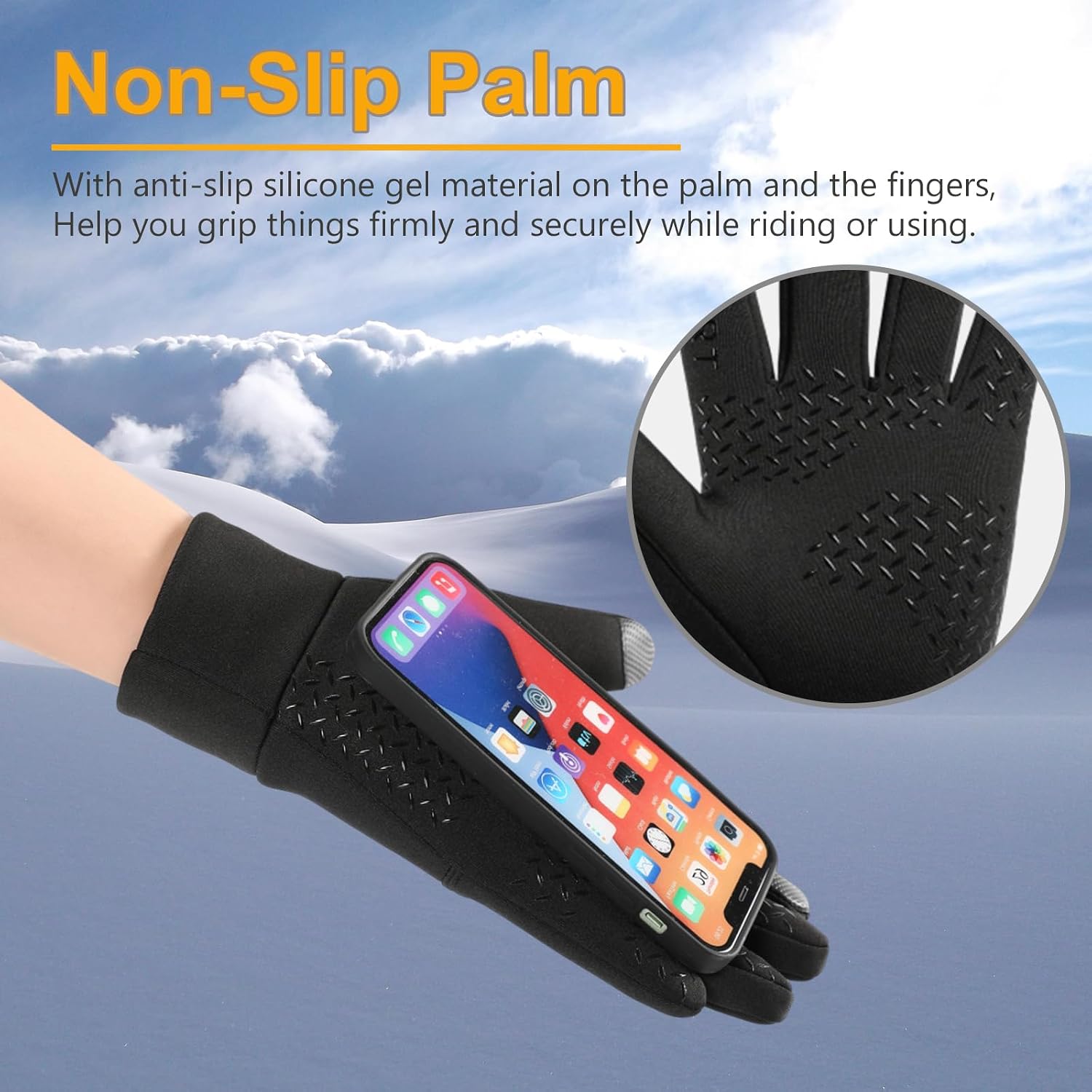 Detalle de CRAZY SHARK Winter Waterproof Thermal Gloves for Cycling