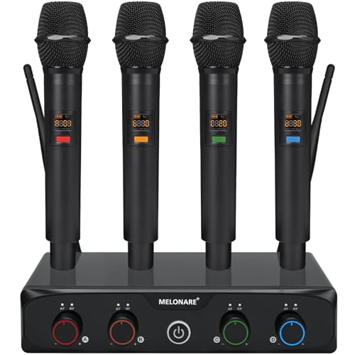 Detalle de MELONARE MWM-41-4H: Sistema Microfonico Wireless UHF Compatto a 4 Canali