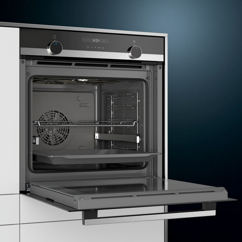 Thumbnail 2 de Siemens HB537A0S0: Horno Multifunción 60 cm en cristal negro, precalentamiento rápido y 3D Cooking