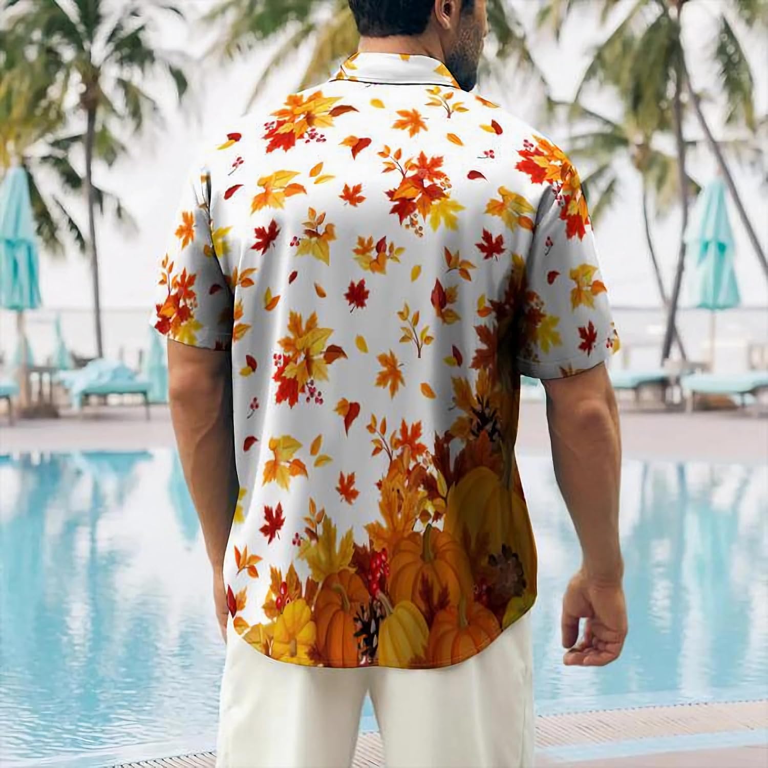 Detalle 2 de Hawaiian Bowling Shirt in Polyester