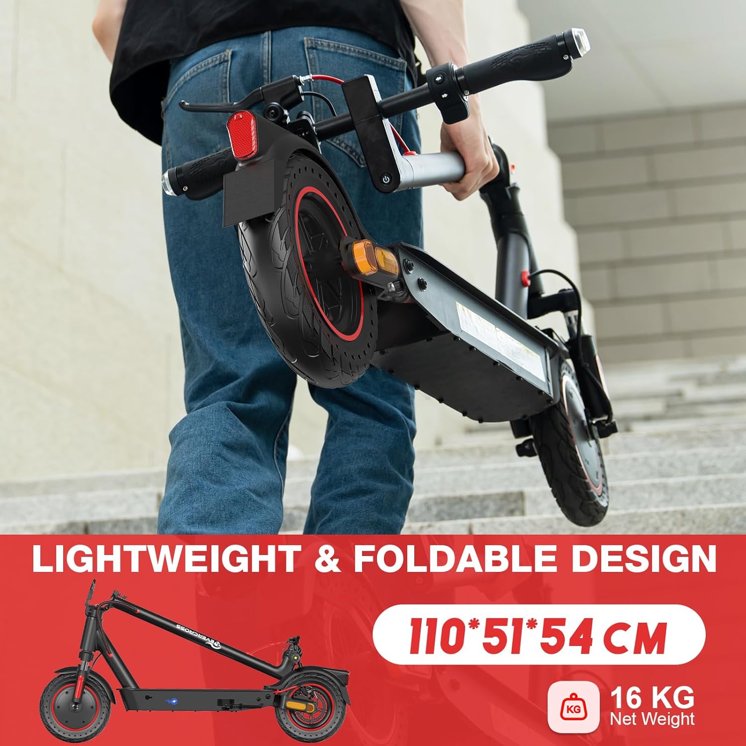 Detalle de EVERCROSS EV85F Electric Scooter 350W, 8.5"