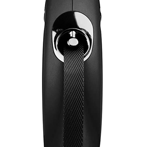 Detalle de flexi Classic S Cinta 5 m negro — correa extensible para perros hasta 15 kg