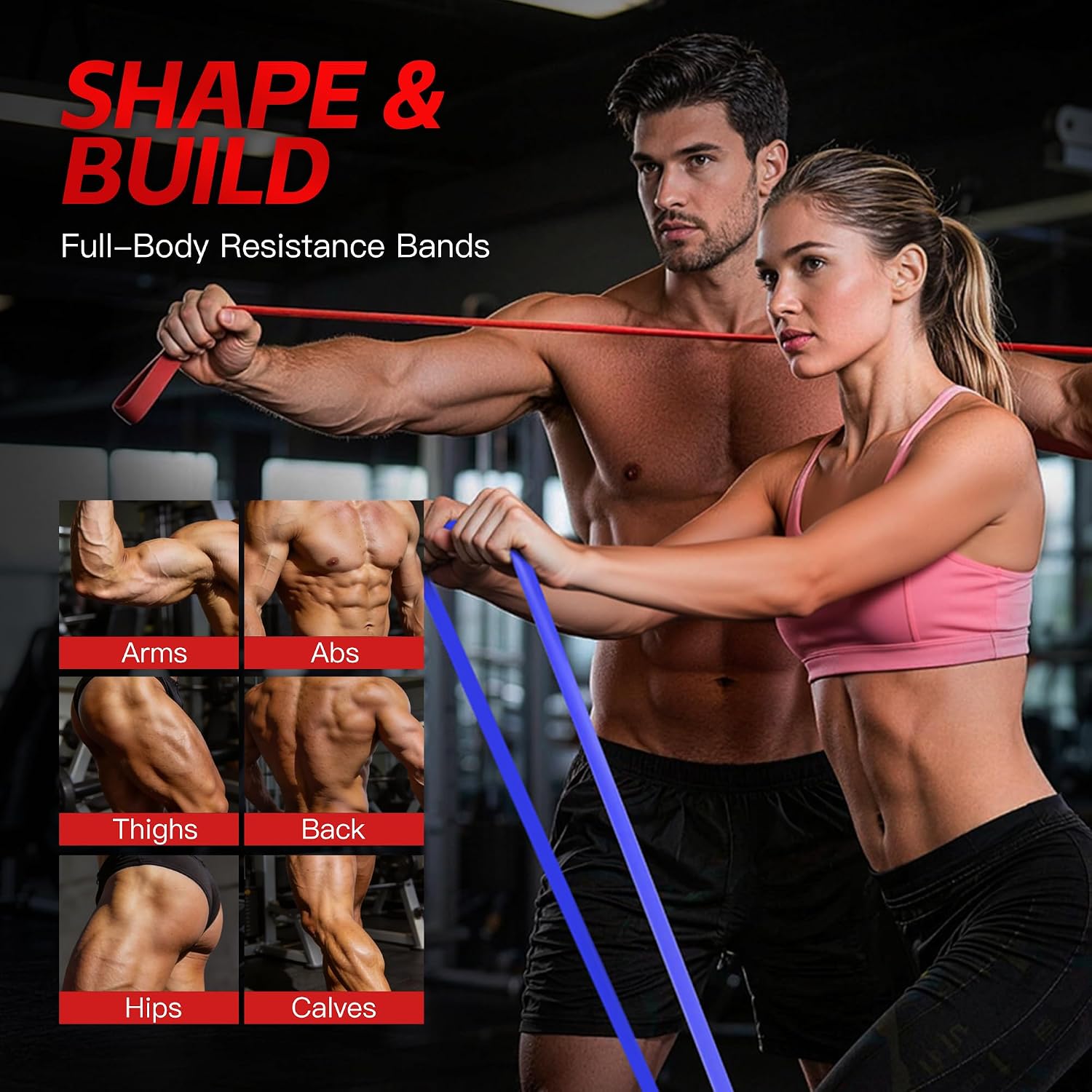 Thumbnail 4 de Pull Up Bands Resistance Set for Strength Training