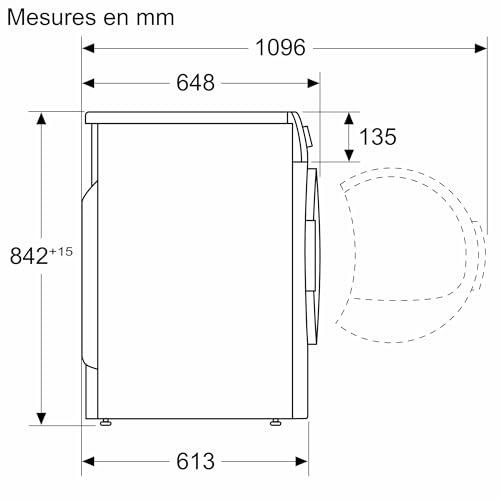 Thumbnail 9 de Bosch WQG1420DFR Série 6 – Sèche-linge pompe à chaleur AutoDry