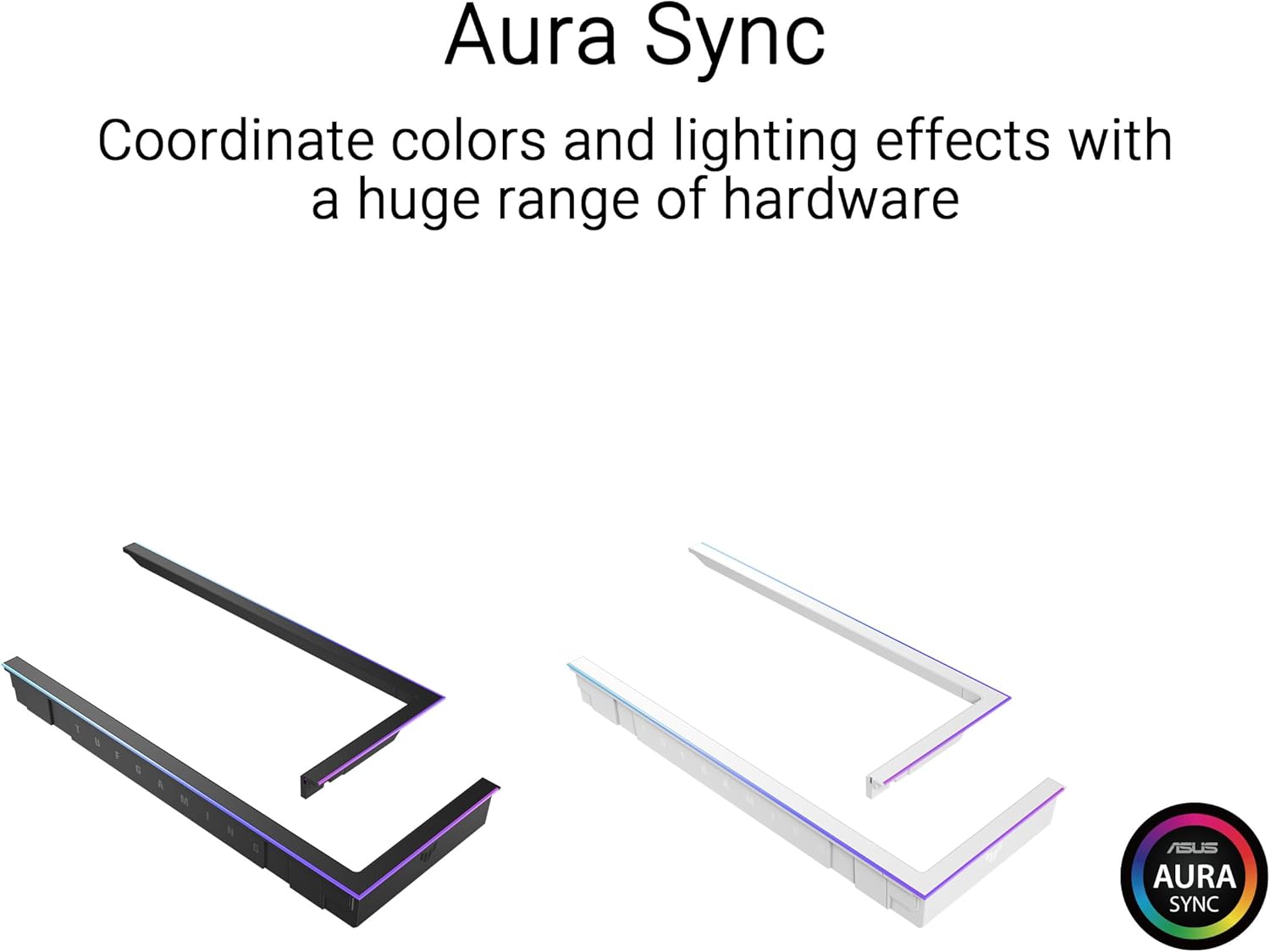 Detalle de ASUS TUF GAMING GT502 Horizon ARGB Lighting Kit White