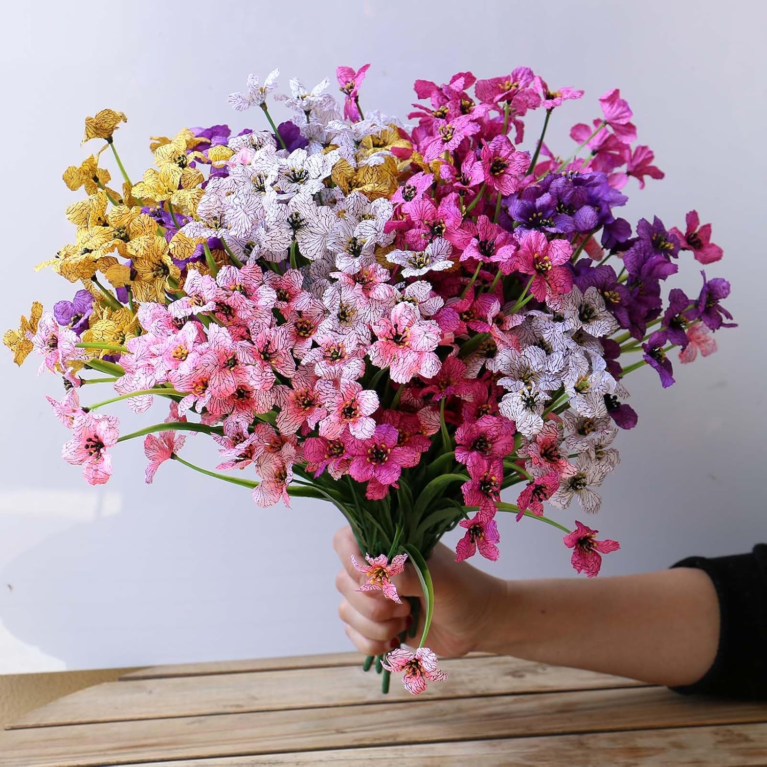 Thumbnail 1 de YXYQR 20 Bundles Artificial Flowers – UV‑Resistant Silk Look for Outdoor Decor