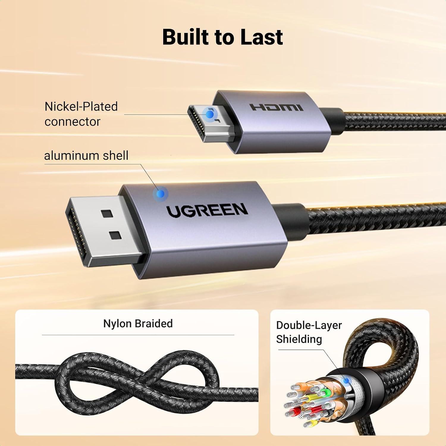 Thumbnail 5 de UGREEN 4K DisplayPort to HDMI Cable 2m