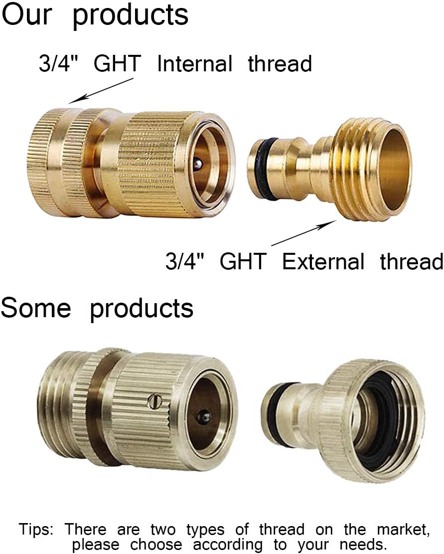 Thumbnail 3 de WANLIAN Garden Hose Quick Connector Set 3/4-inch GHT