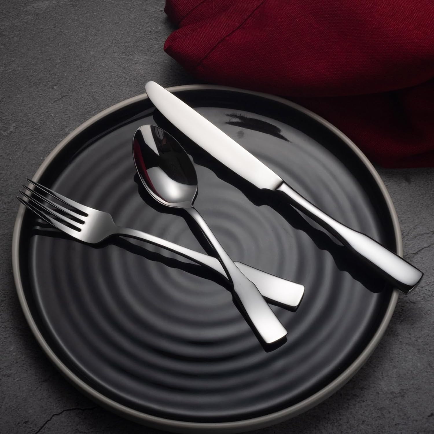 Thumbnail 2 de Alata Kate 40-Piece Stainless Steel Silverware Set (Service for 8)