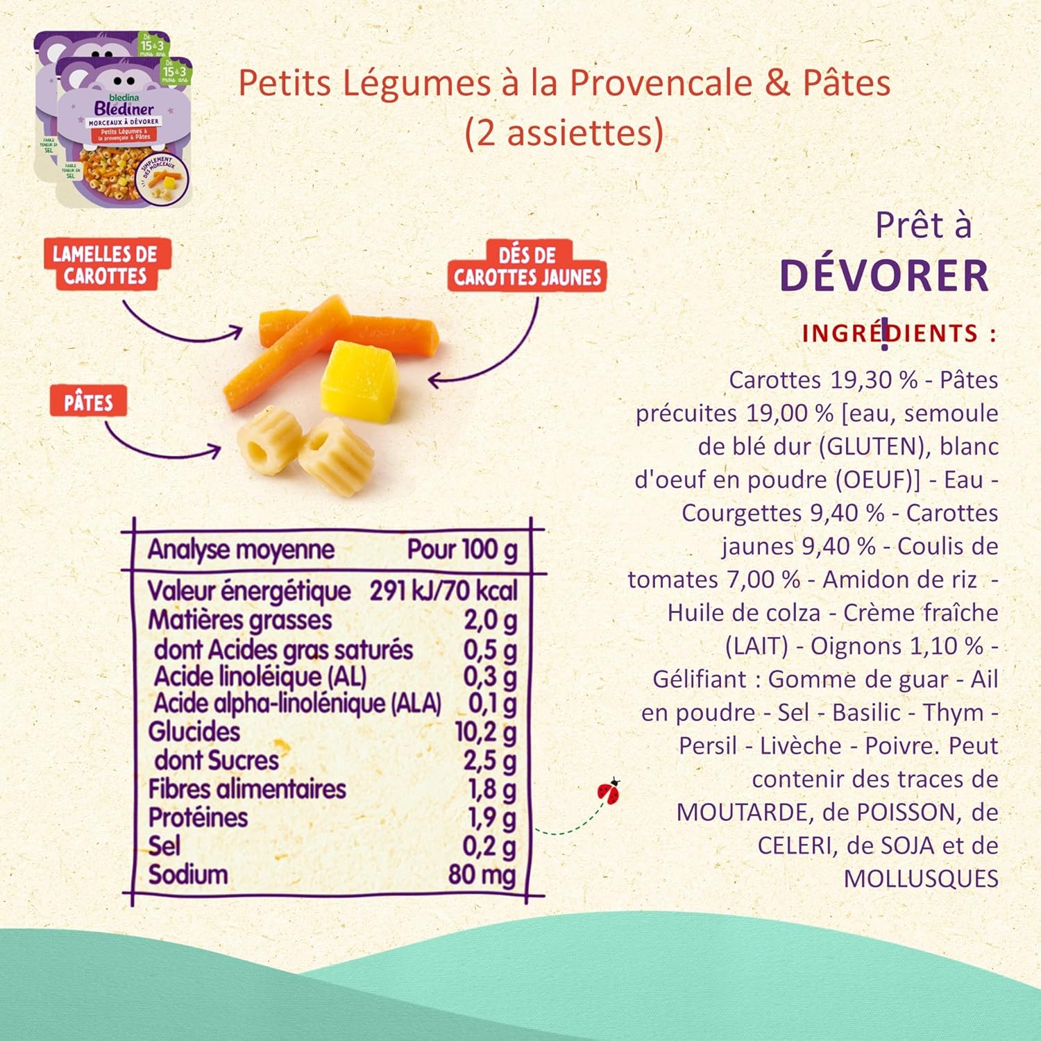Thumbnail 6 de Blédina Morceaux à Dévorer – Pack 10 assiettes pour bébé 15 mois+ (7 recettes)