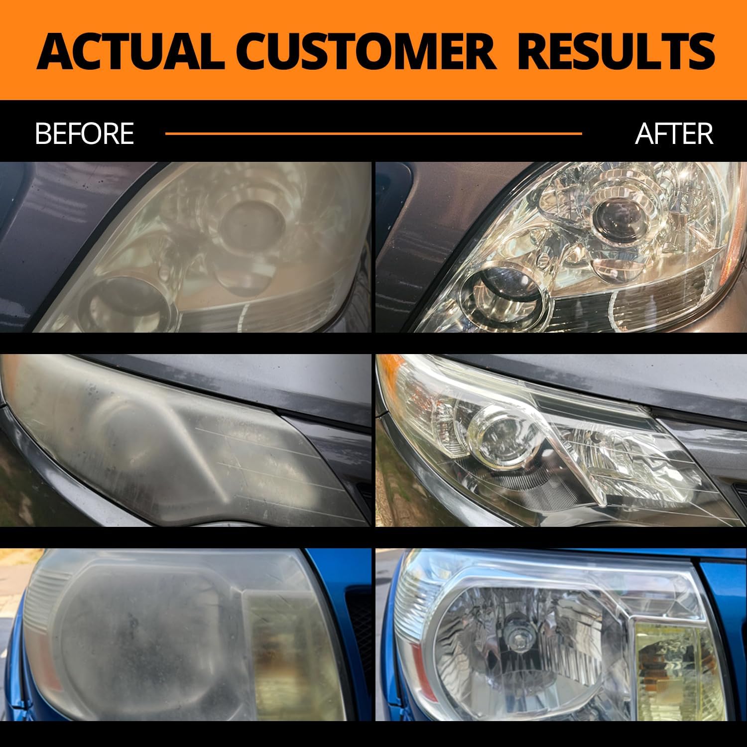 Detalle de CERAKOTE Ceramic Headlight Restoration Kit, No Power Tools, 10 Wipe Kit