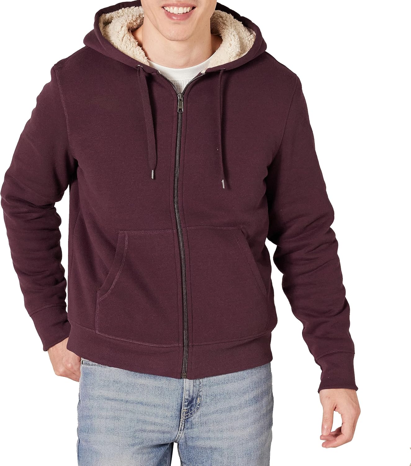 Thumbnail 6 de Amazon Essentials Felpa con Cappuccio e Cerniera Integrale in Pile Foderata in Sherpa Uomo