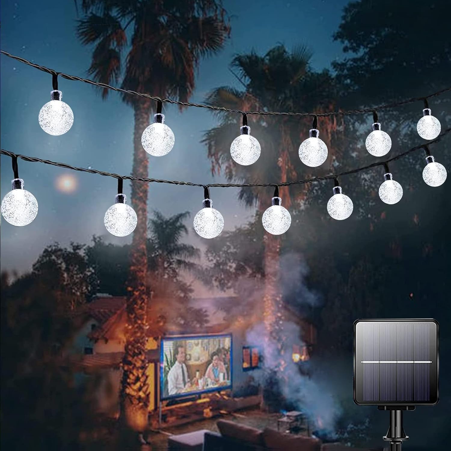 Thumbnail 6 de Bollengold Solar Fairy Lights Outdoor – 39ft, 100LED, 8 Modes, IP65 Waterproof