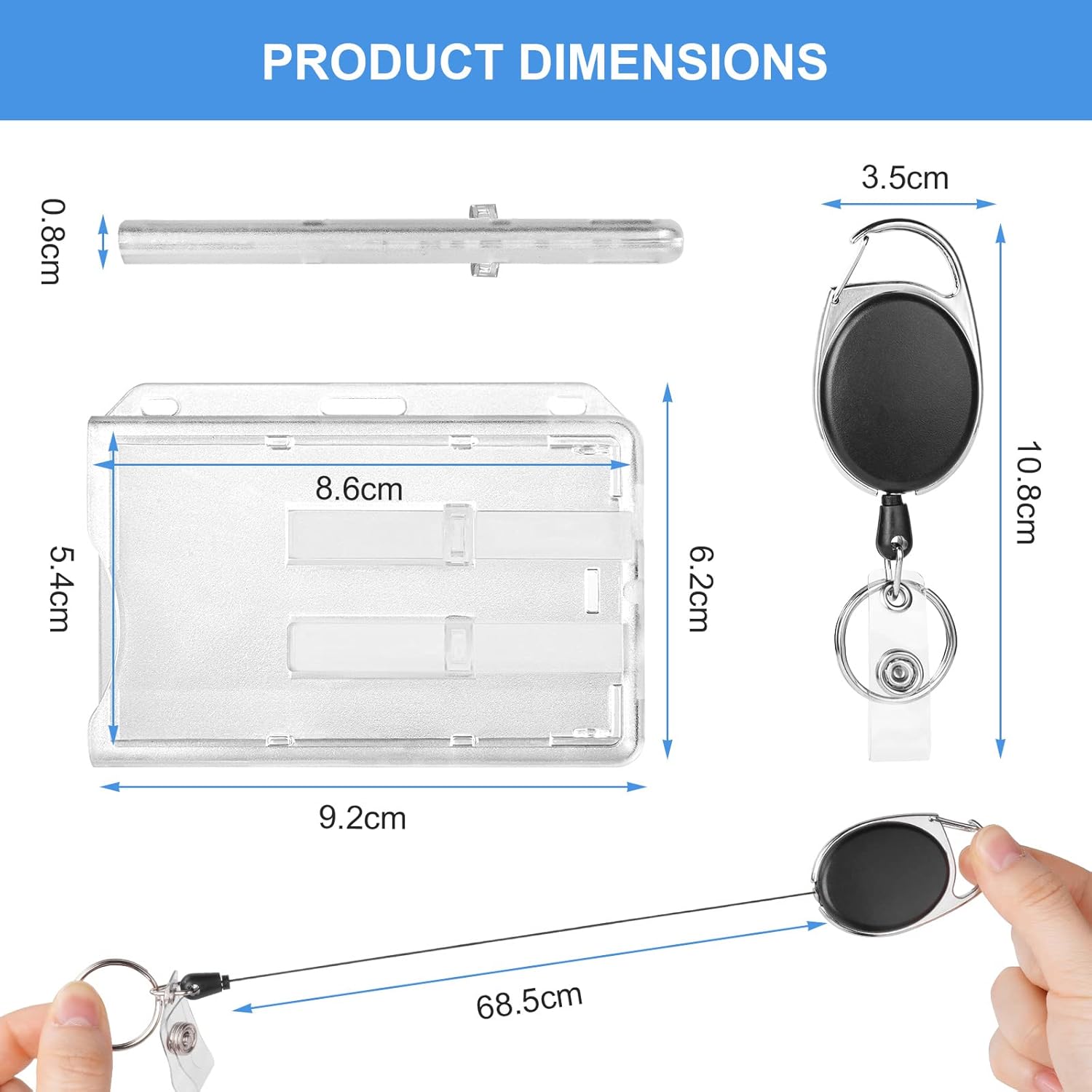 Thumbnail 1 de Vicloon Porta badge orizzontale 92x62 mm 🎫