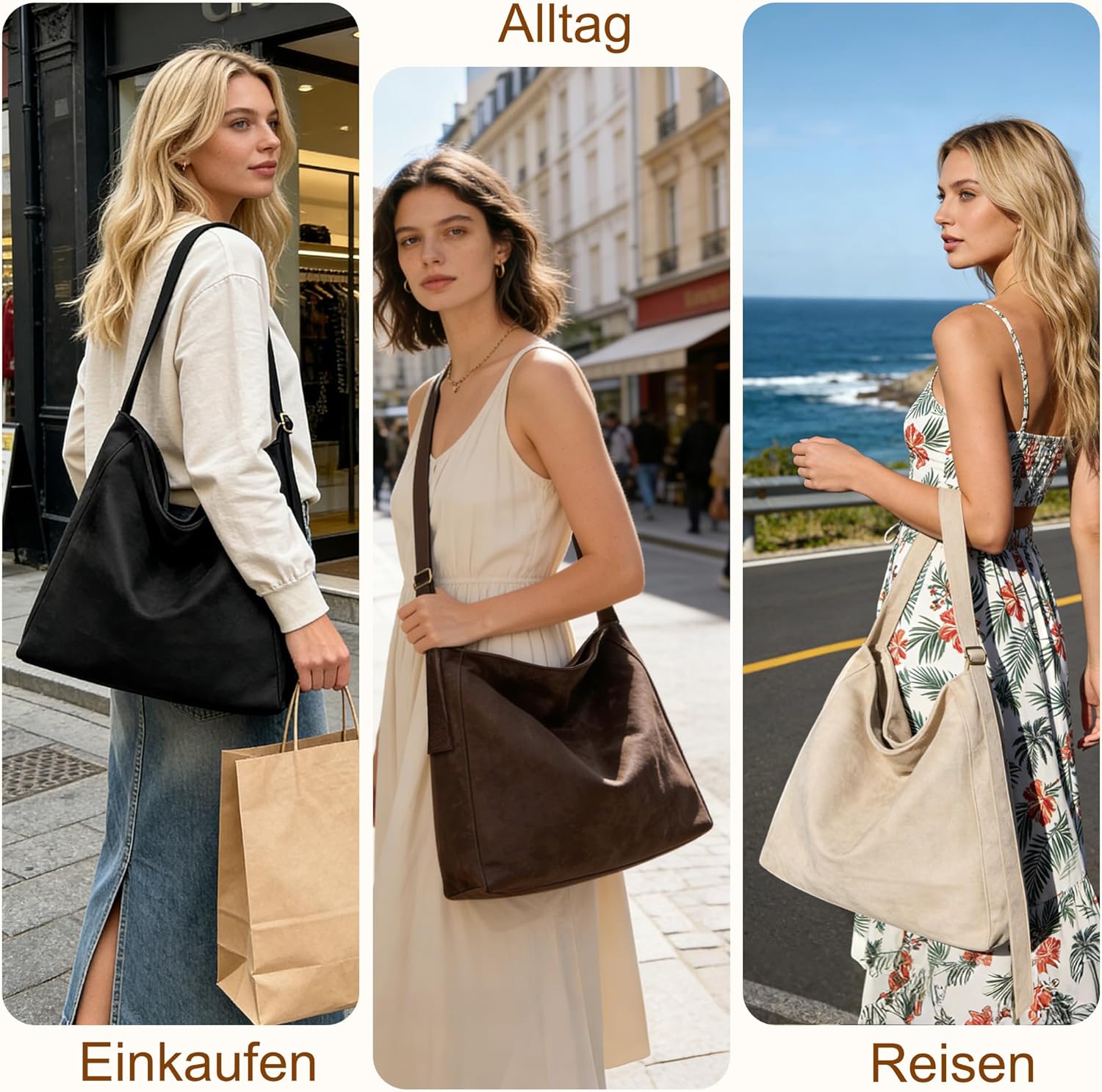 Thumbnail 1 de Gluckstar Handtasche Damen 38×10×37 cm