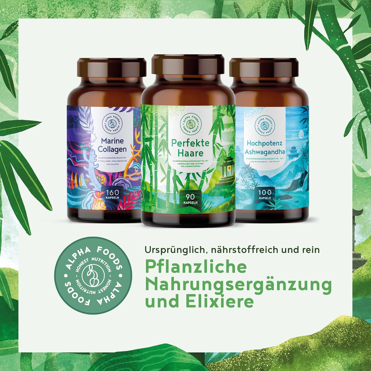 Thumbnail 6 de Alpha Foods Haar Vitamine mit Keratinhydrolysat, Biotin, Mangan & Kupfer (90 Kapseln) für Haare, Haut & Nägel