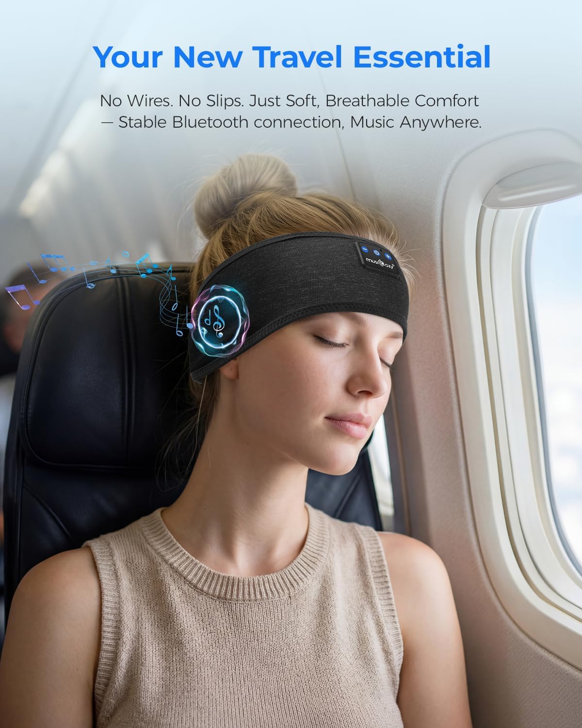 Thumbnail 4 de MUSICOZY Sleep Headphones Headband with Ultra-Thin Speakers: A Practical Choice for Side Sleepers