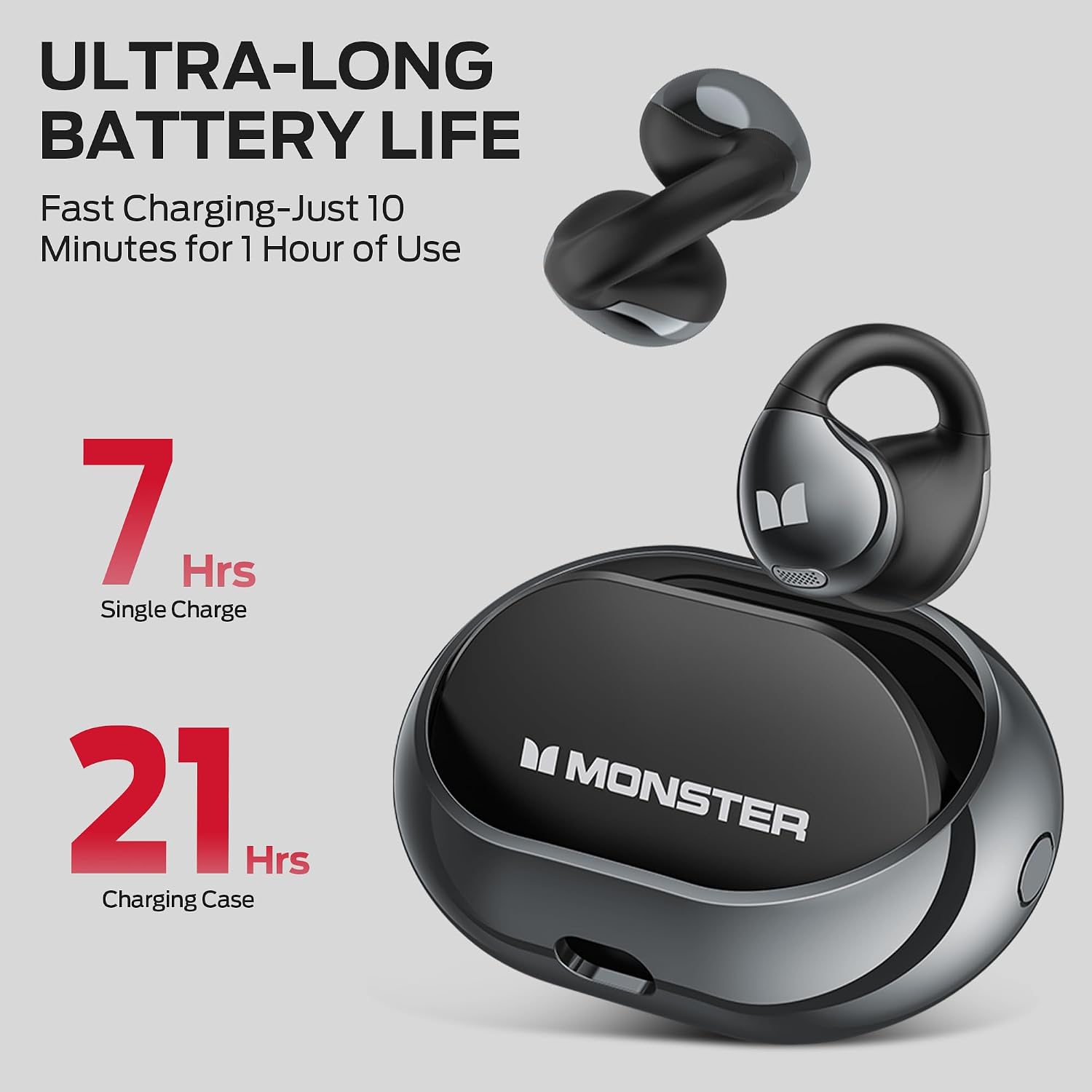 Thumbnail 3 de Monster Open Ear AC600 Headphones: Clip-On Open-Ear Wireless Quality for Active Lifestyles