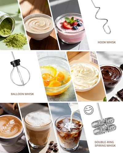 Detalle de CIRCLE JOY Rechargeable Handheld Milk Frother Wand with Stand