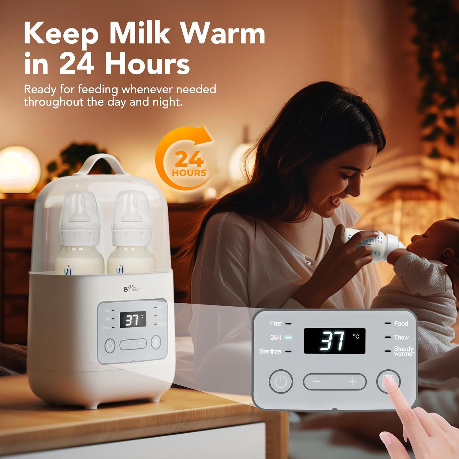 Detalle 2 de Bear Bottle Warmer double bottle 3–7 min