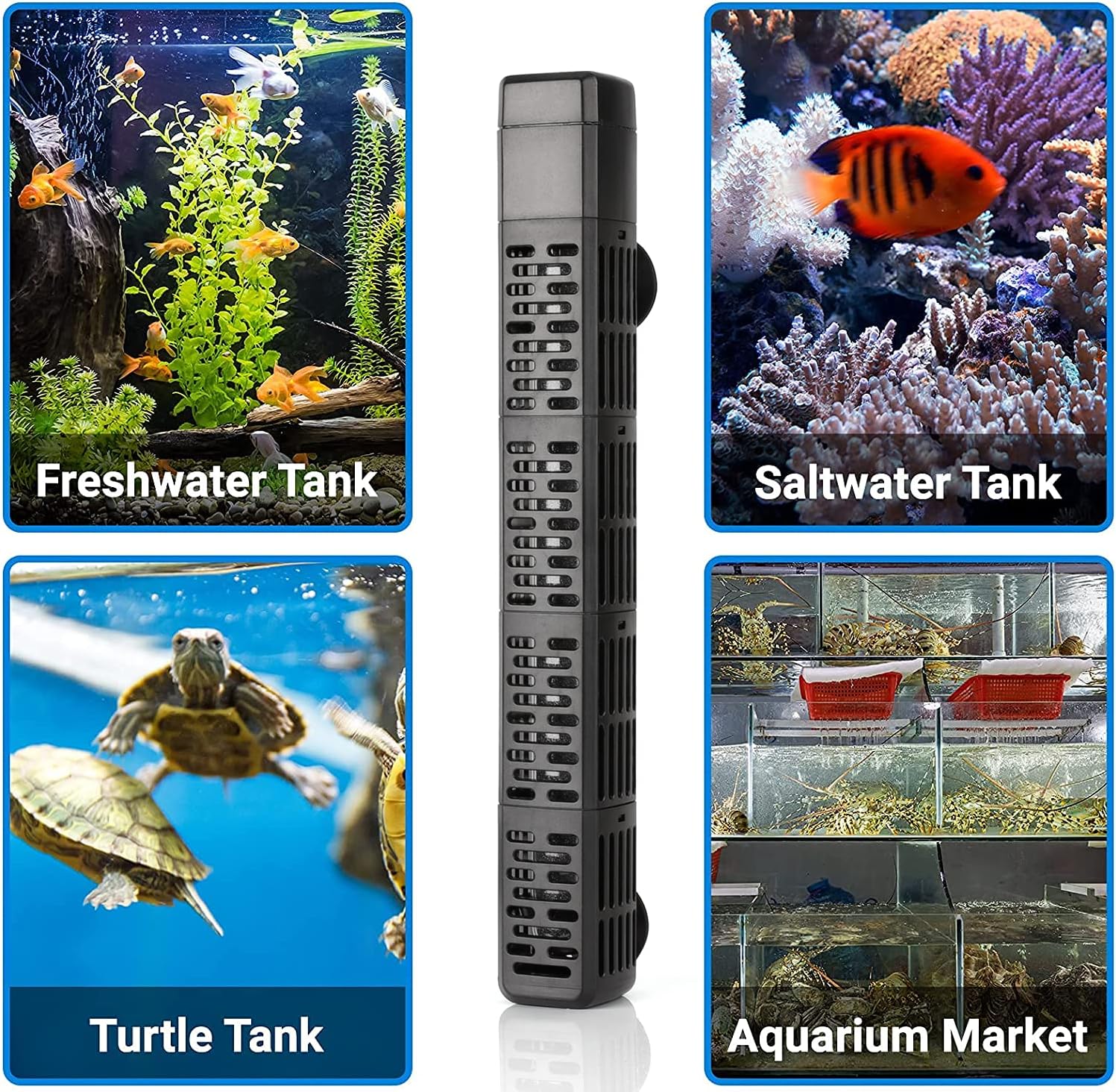 Thumbnail 6 de HiTauing Aquarium Heizung Tauchheizer 50/100/300/500 W mit Übertemperaturschutz und Abschaltung