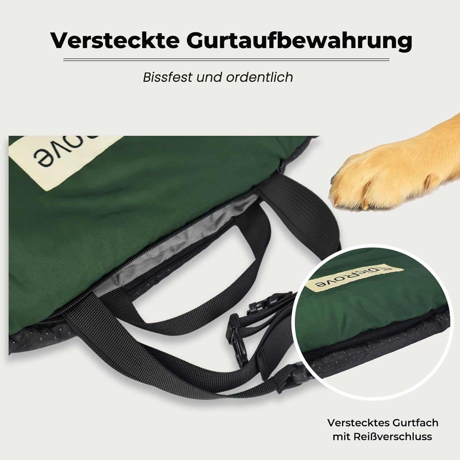 Thumbnail 1 de EpicRove Hundedecke unterwegs wasserdicht – rutschfeste 110 × 68 cm, waschbar, Grün