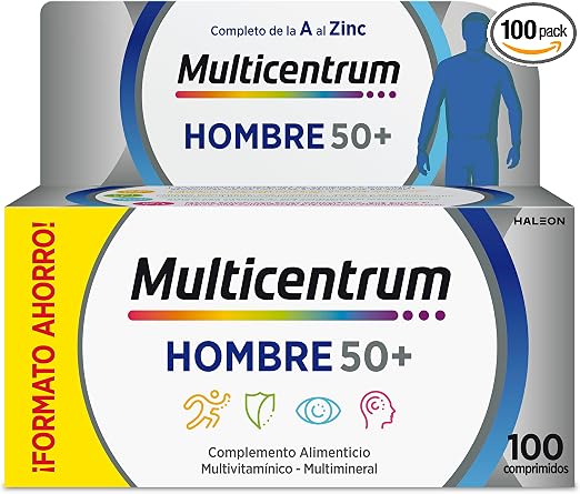 Detalle de Multicentrum Hombre 50+ Multivitamínico para Hombres 💊