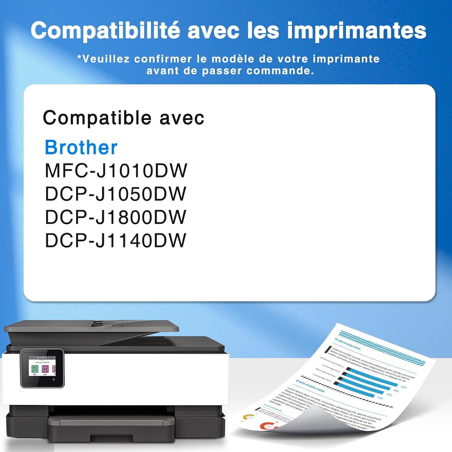 Detalle de LC421XL 8 cartouches compatibles Brother