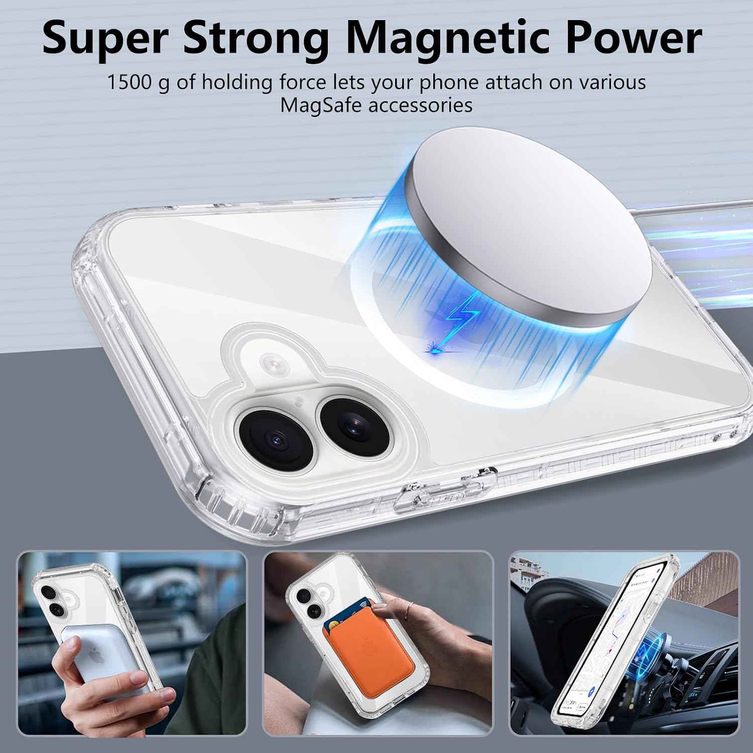 Detalle de XTCASE Coque iPhone 16 Magnétique 360°