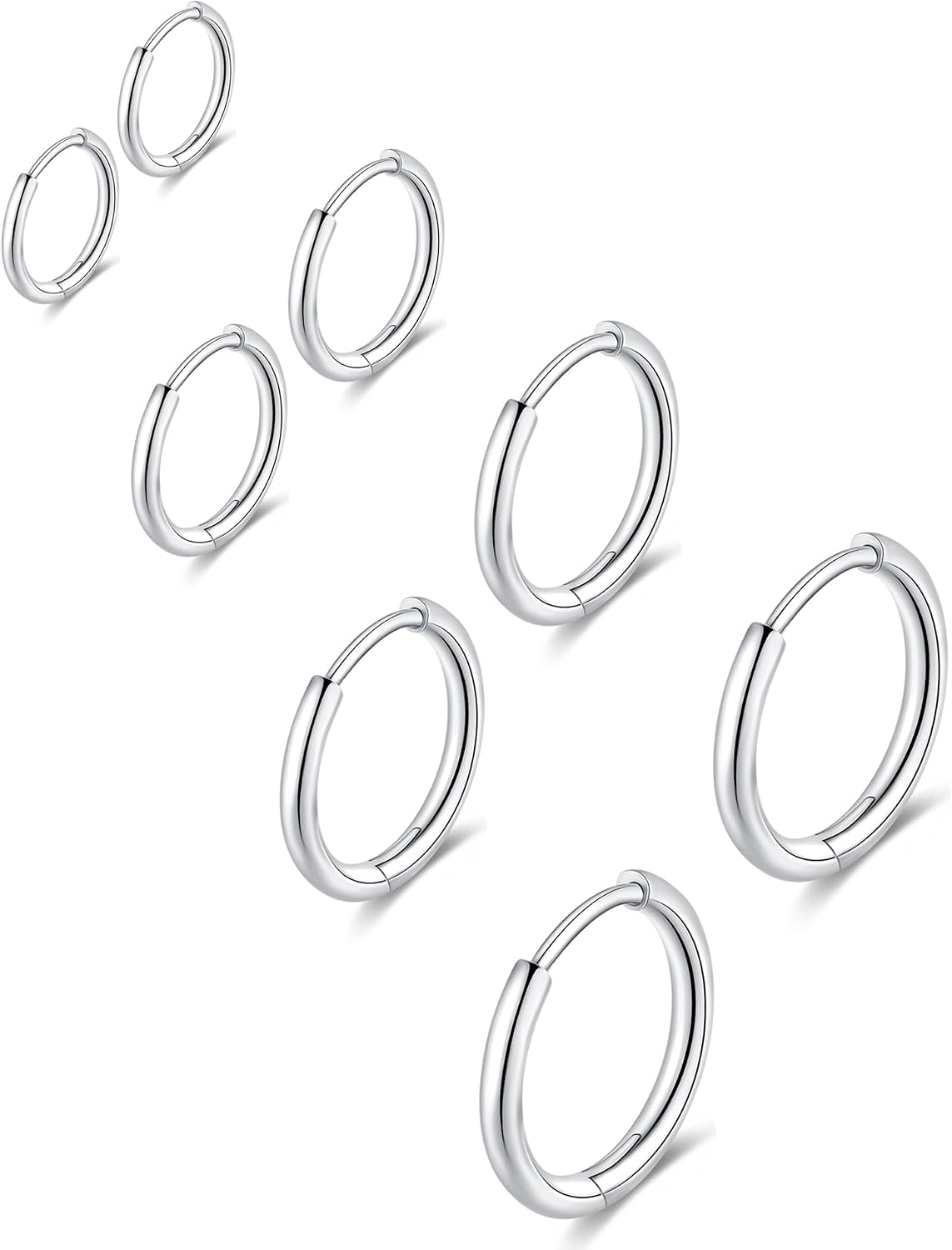 Detalle de 316L Stainless Steel Huggie Hoop Earrings